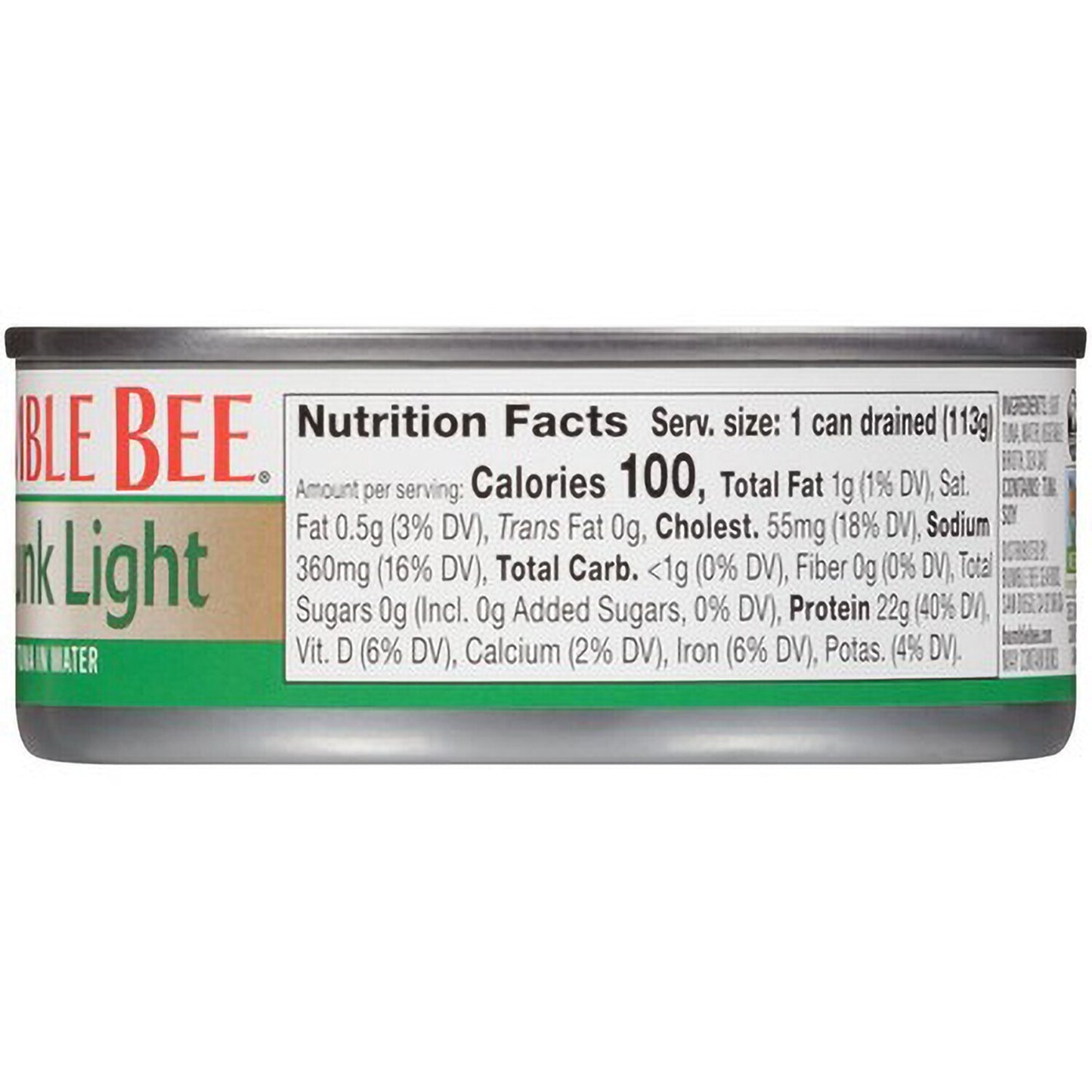 Bumble Bee Chunk Light Tuna in Water, 5-oz. Cans (Pack of 48)