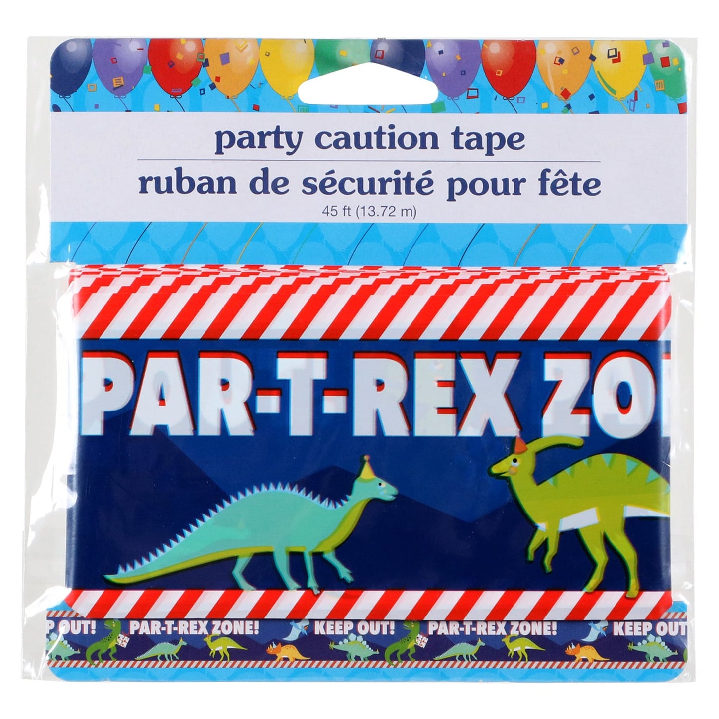 Happy Birthday Non-Adhesive Dinosaur Caution Tape, 45-ft. (Pack of 36)