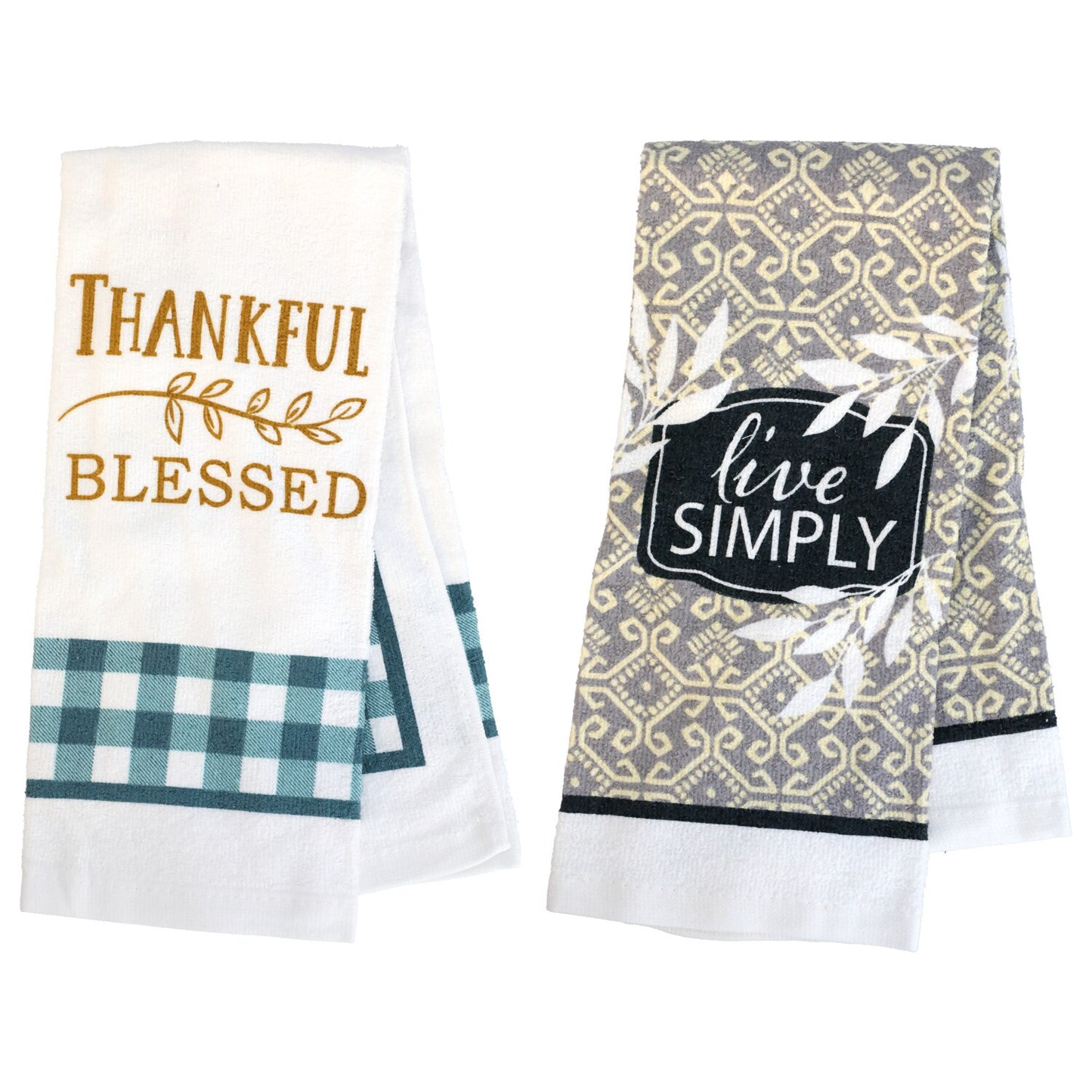 Sentiment Kitchen Towels, 15x25 in. (Pack of 24)