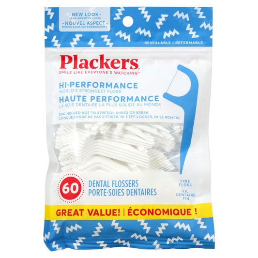 Plackers Fine Dental Flossers, 60-ct. Bags (Pack of 24)