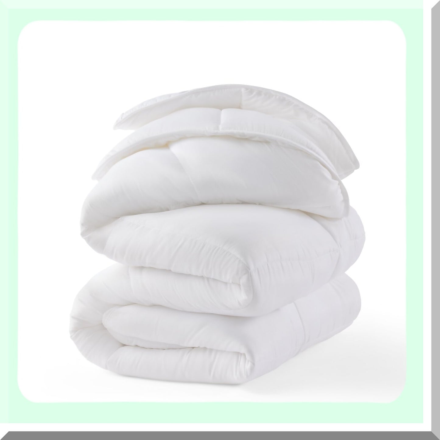 All-Season White Down Alternative Comforter - Box Stitched Duvet Insert for Kids, Teens, and Adults - Cozy Bedding for Year-Round Comfort