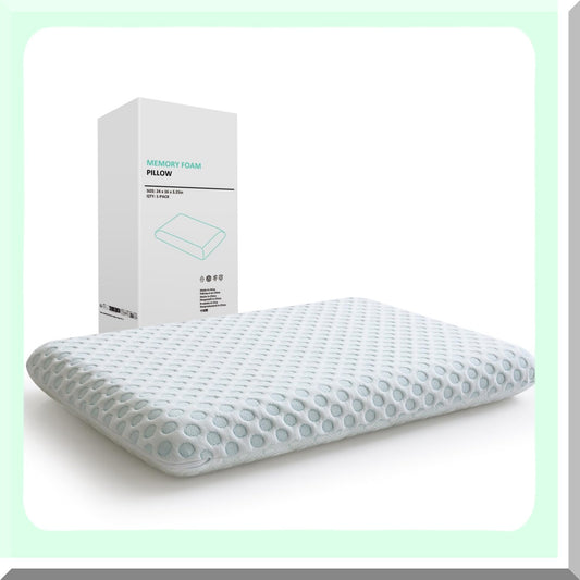 SlimSleep Gel Memory Foam Pillow for Side and Back Sleepers