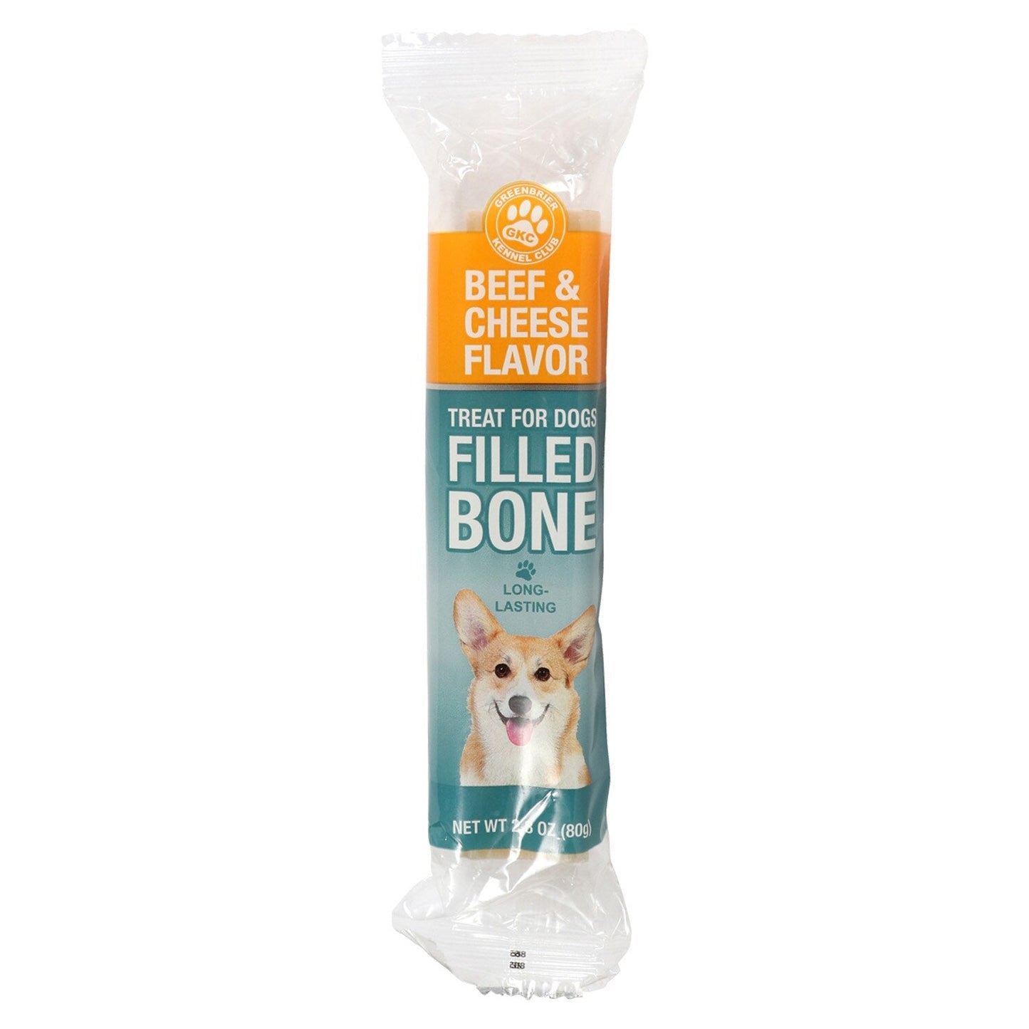 Kennel Club Beef & Cheese Flavored Grain Free Filled Bones, 2.8 oz. (Pack of 15)