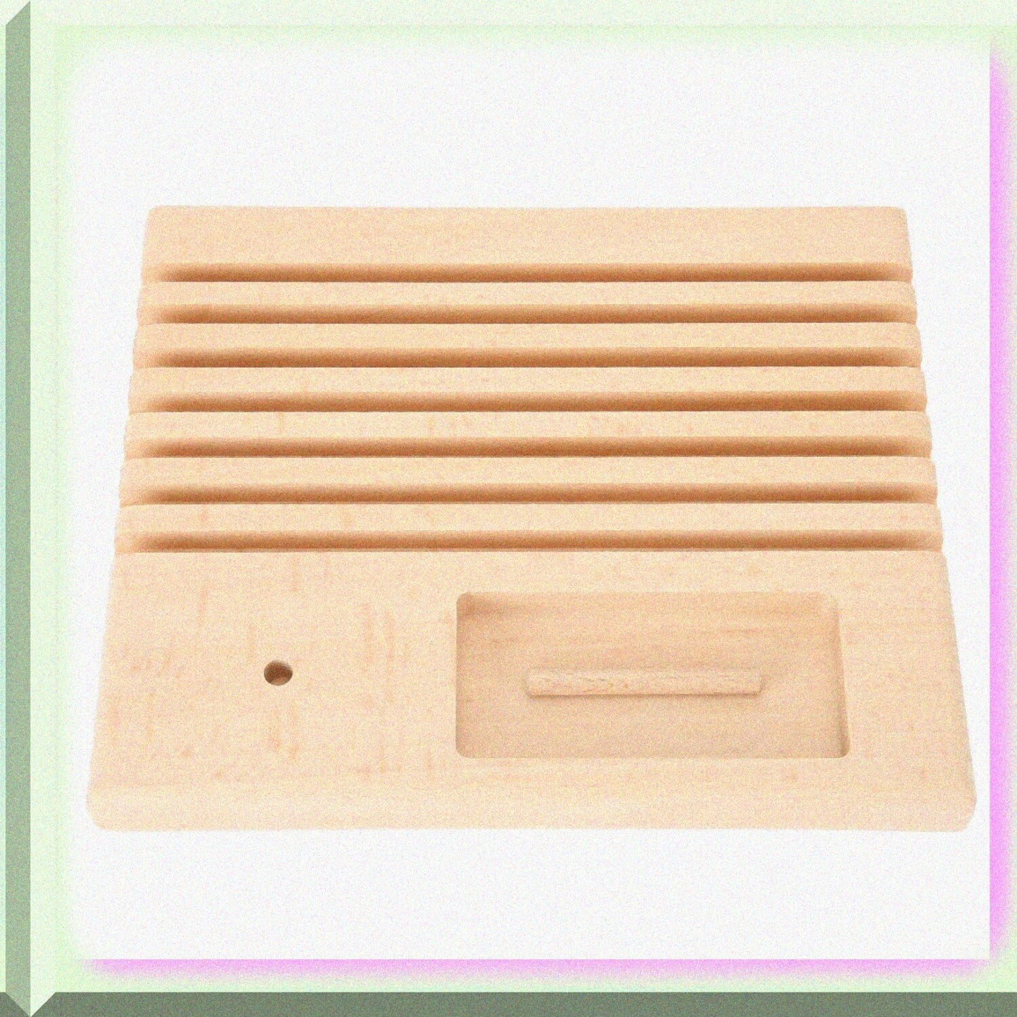 Wooden Quilting Ruler Rack Beech 18x15x2 cm