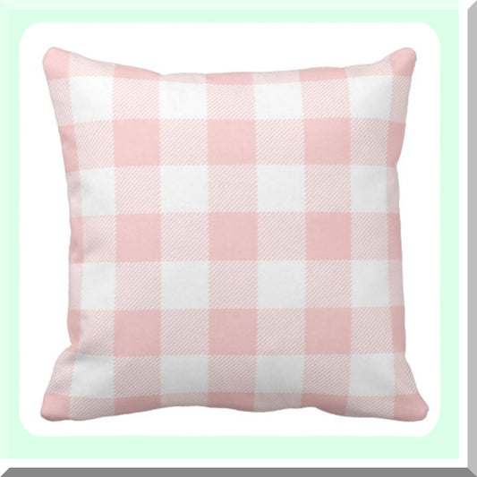 Pink Buffalo Check Pillowcase Compatible with 20x20 Inch Decor