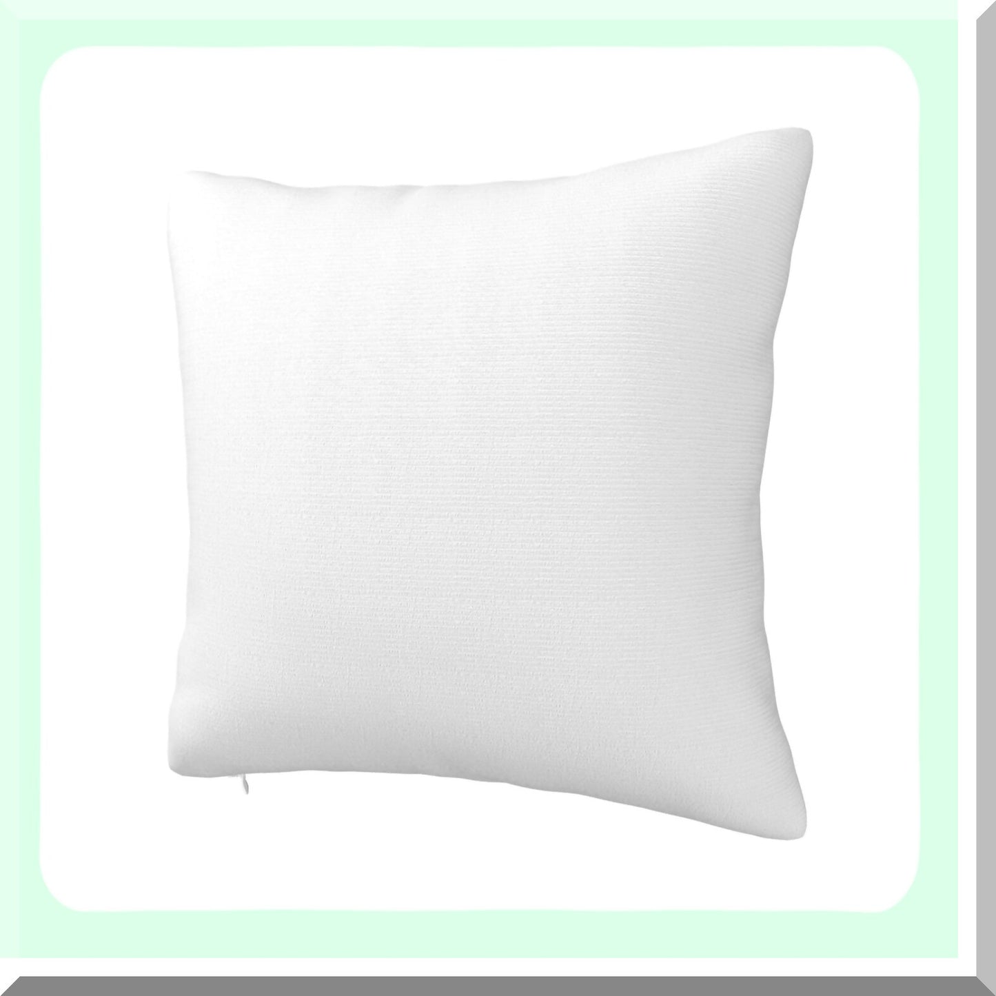 Personalized Photo Pillowcase - Custom Square Cushion Cover for Sofa, Couch, Bed - Farmhouse Decor - White - 12"x12" - Customized Image Name Text