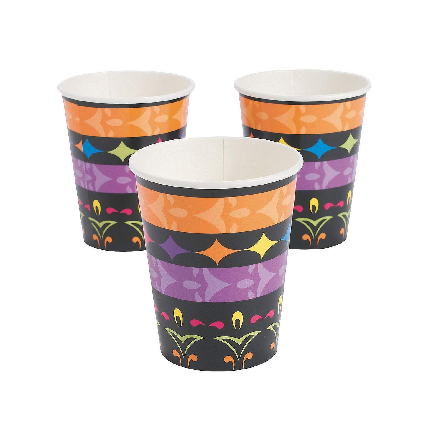 Day of the Dead 9oz Paper Cups 8 Pack for Parties