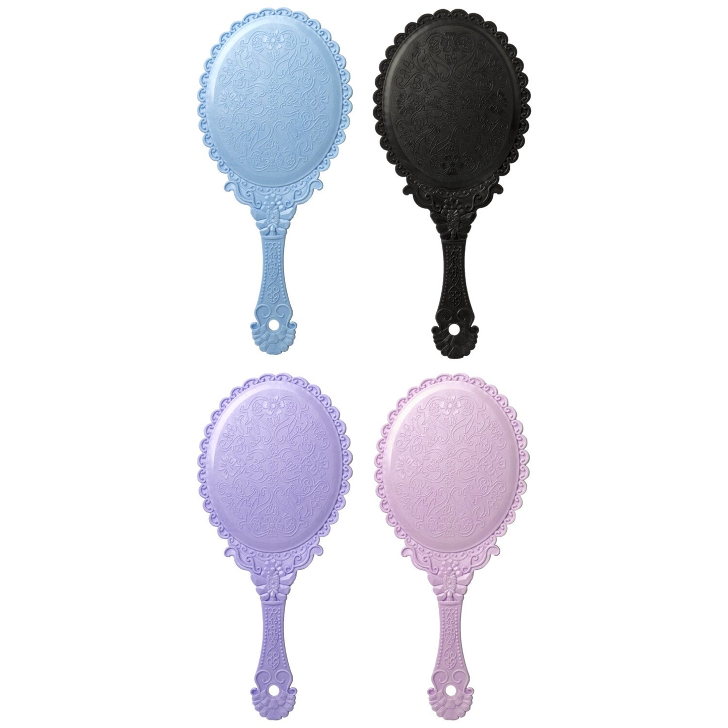 Fancy Hand-Held Mirrors with Handles, 10 in. (Pack of 48)