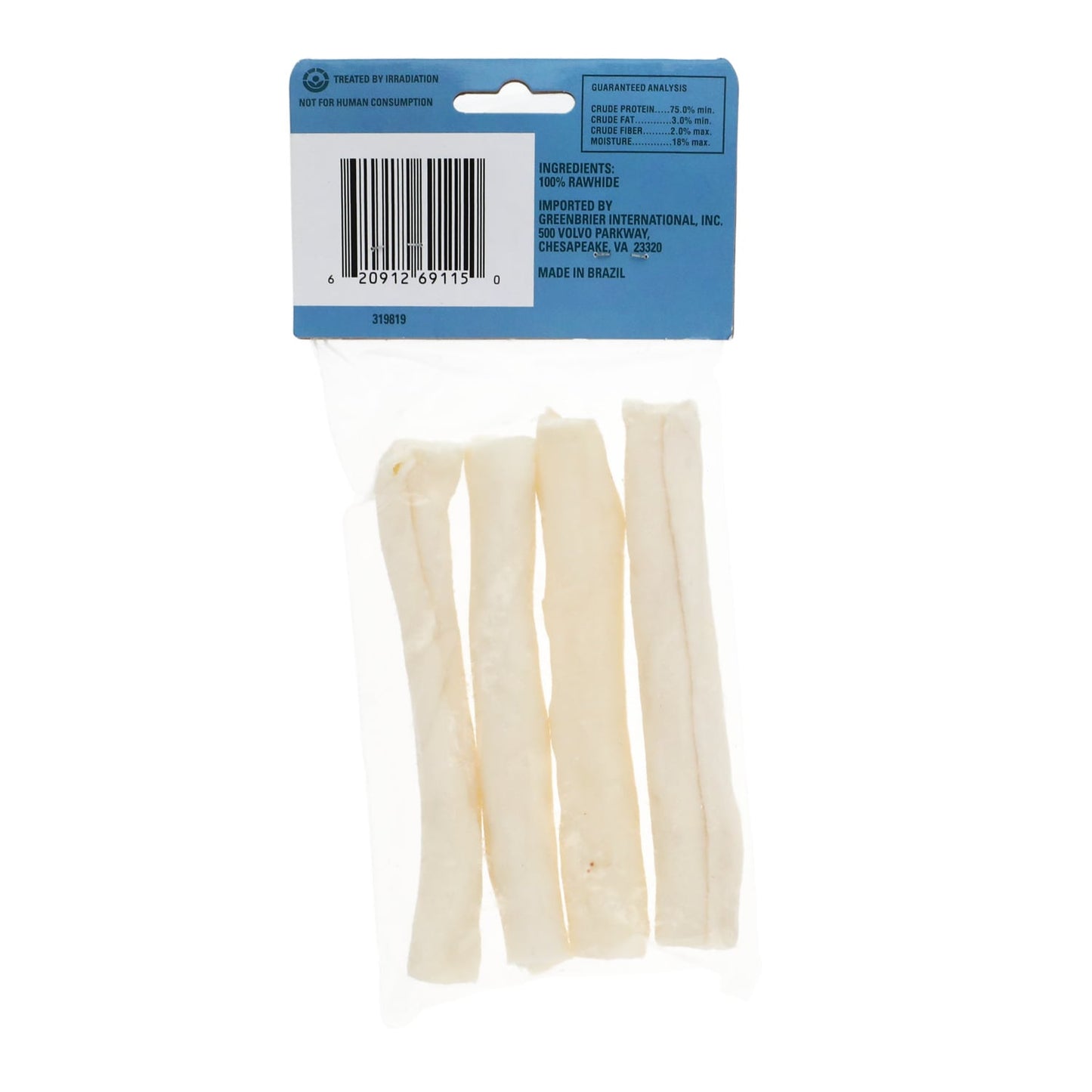 Greenbrier Kennel Club Rawhide Rolls, 5-in. (Pack of 24)