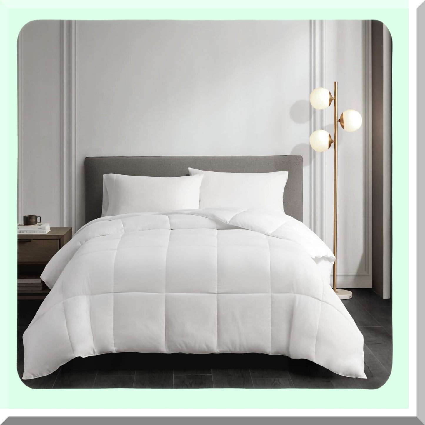 UltiDry Twin Comforter - Thinsulate Fibers, 3M Scotchgard, Moisture Wicking, Down Alternative, 300TC Cotton Sateen Cover - Year Round Warmth