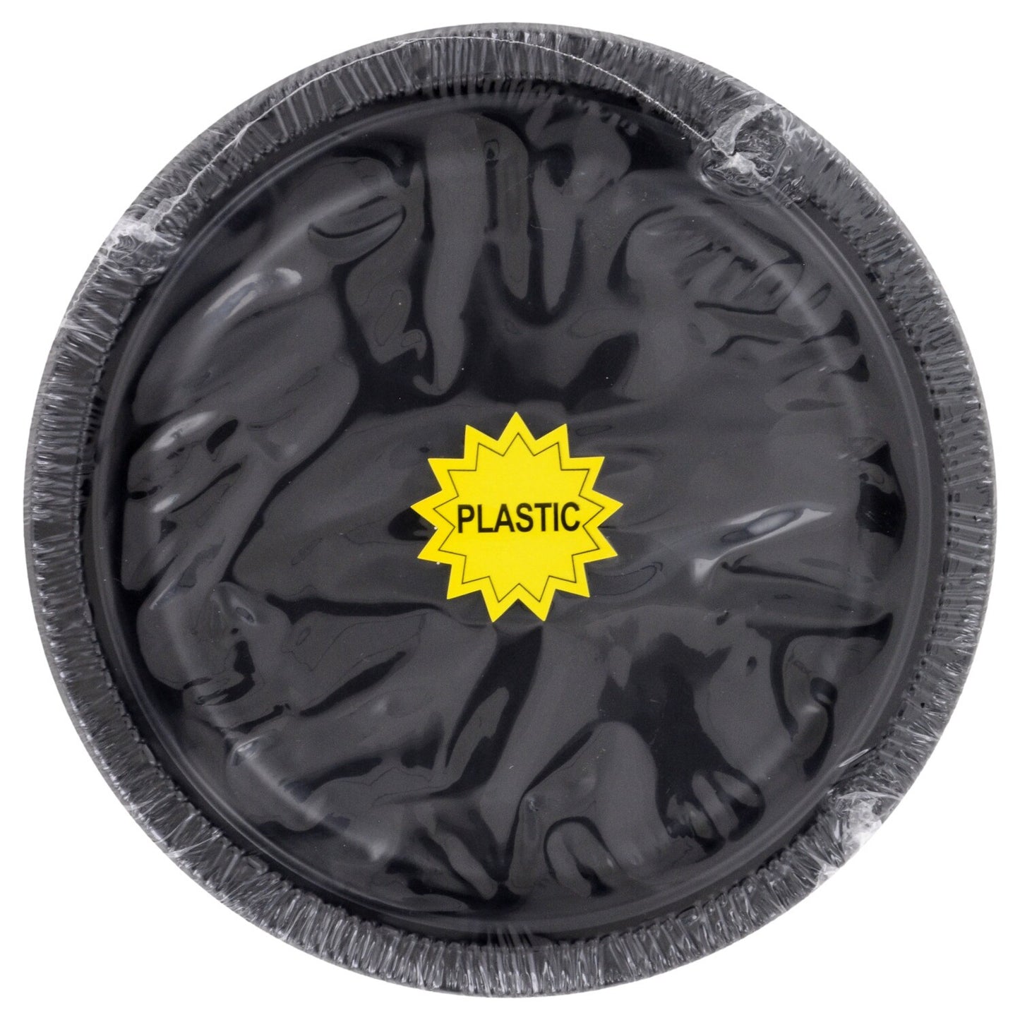 Black 7 in. Plastic Dessert Plates, 12-ct. Packs (Pack of 36)
