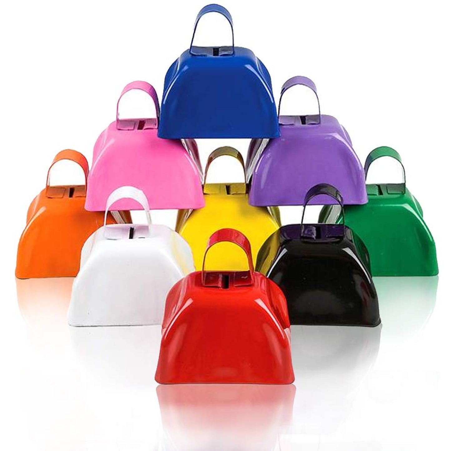 3 Inch Metal Cow Bell Noise Makers Pack of 12
