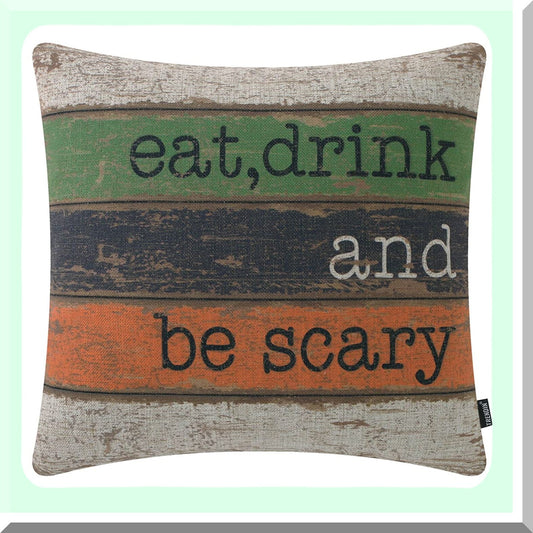 Linen Throw Pillow Cover 18x18 for Sofa Bed Decor