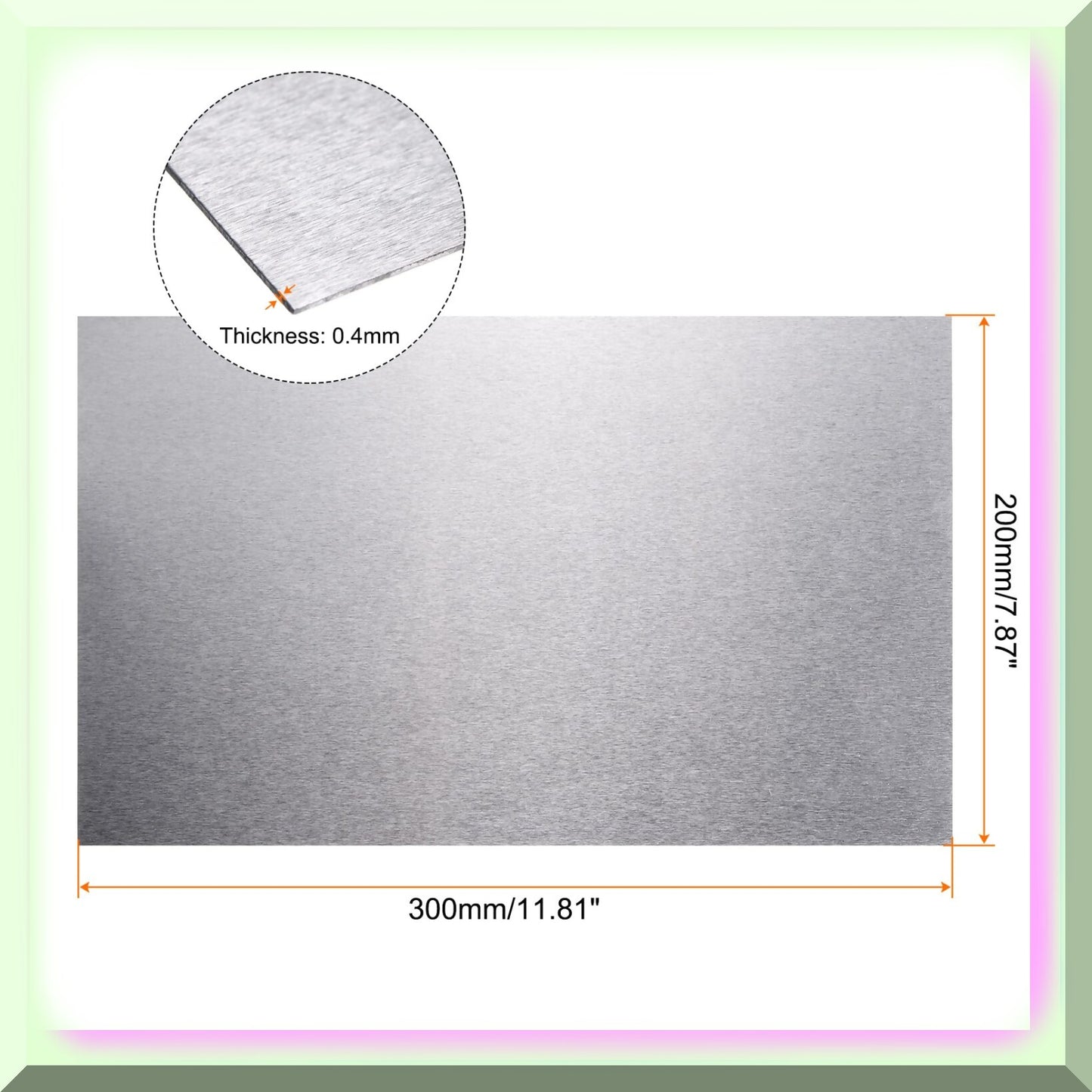 8x12 Inch Aluminum Photo Blank for Sublimation and Engraving