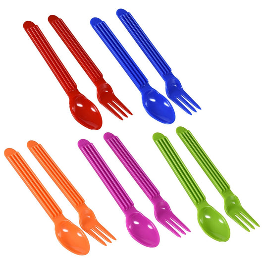 Bright Plastic Forks & Spoons, 2-ct. Packs (Pack of 48)