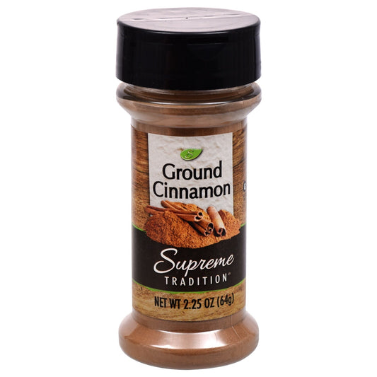 Supreme Tradition Ground Cinnamon, 2.25-oz. (Pack of 12)