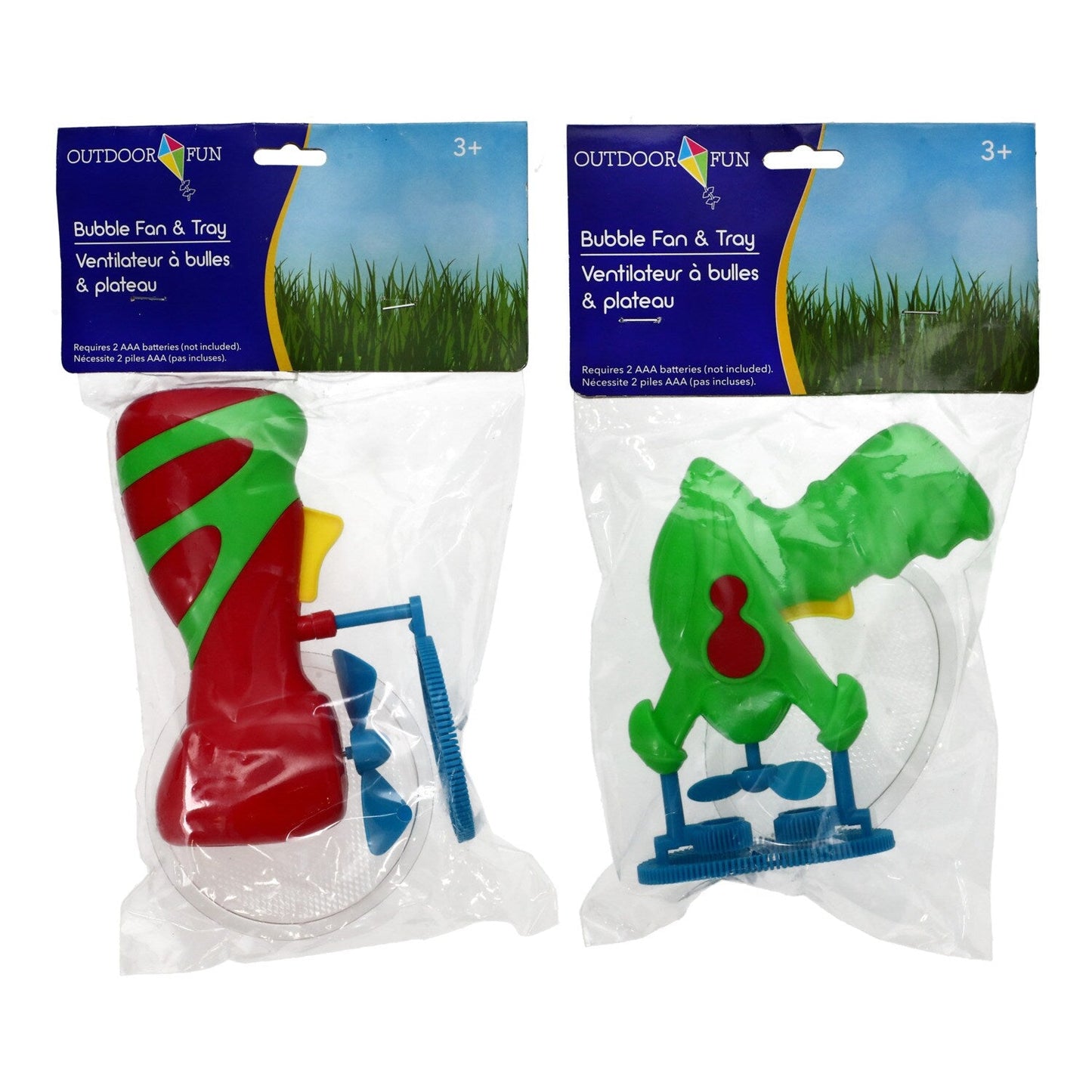 Outdoor Fun Bubble Fans with Trays (Pack of 24)