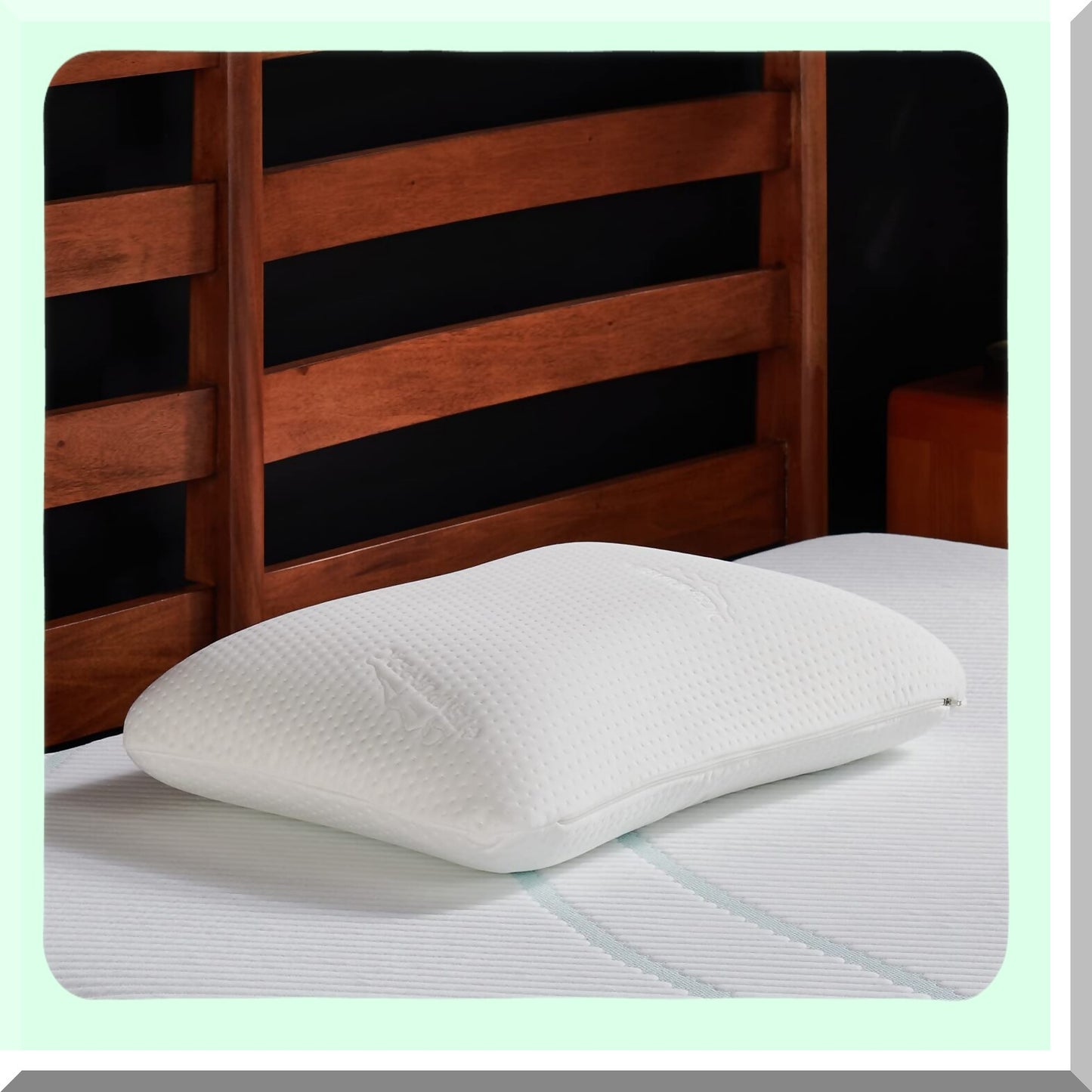 Luxury Cloud Comfort Pillow - Memory Foam Soft Feel, Standard Size, White Dream Symphony Support - Plush Cushion for Neck and Head Relaxation