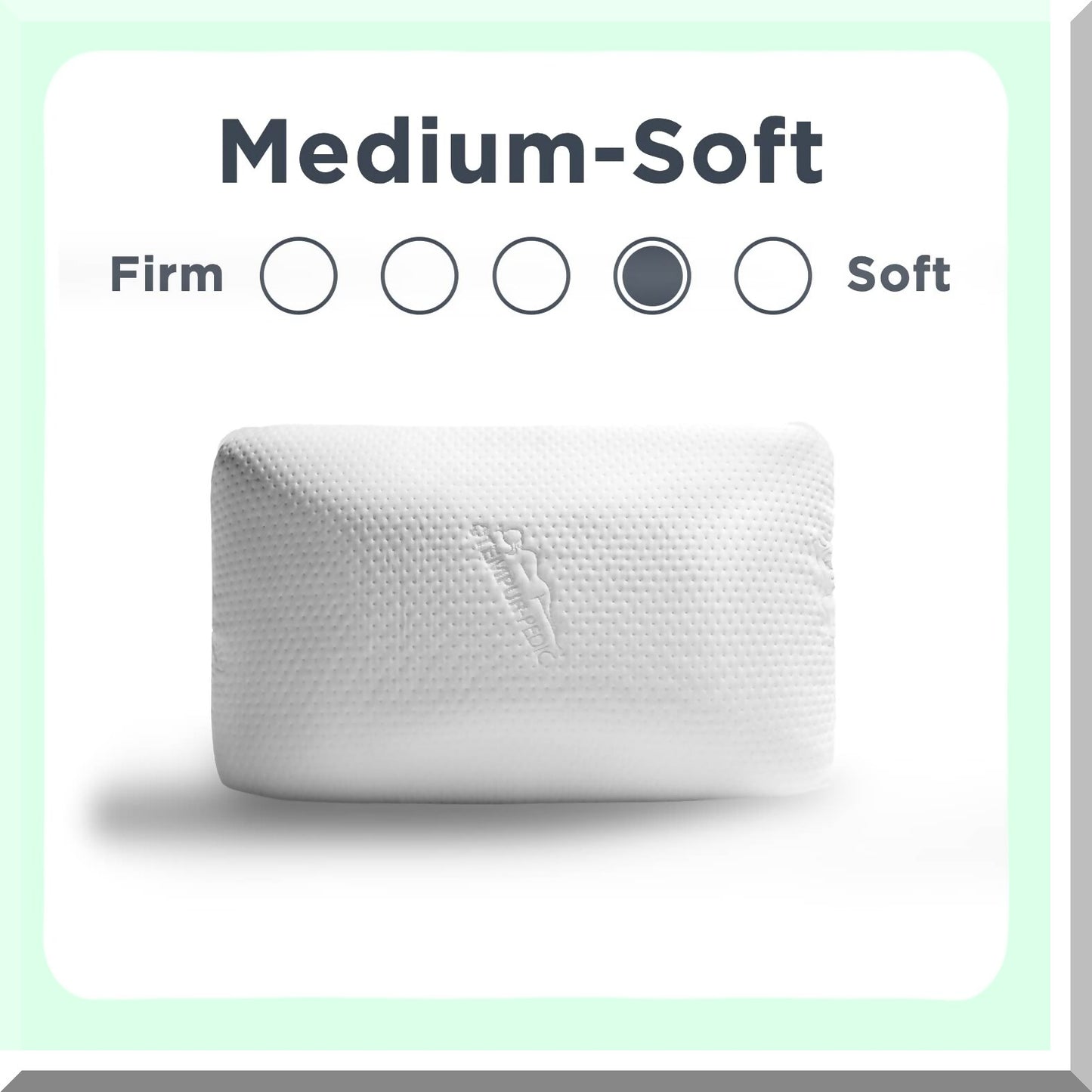 Luxury Cloud Comfort Pillow - Memory Foam Soft Feel, Standard Size, White Dream Symphony Support - Plush Cushion for Neck and Head Relaxation