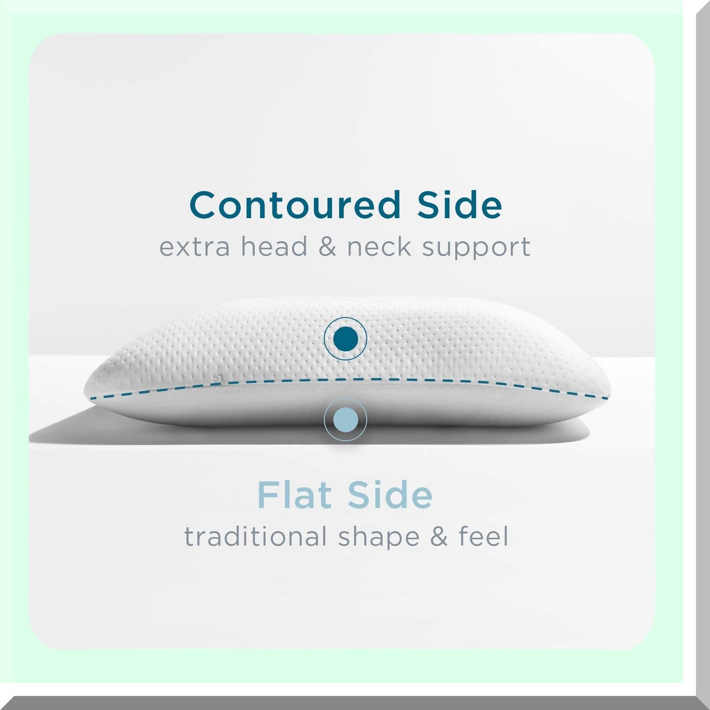 Luxury Cloud Comfort Pillow - Memory Foam Soft Feel, Standard Size, White Dream Symphony Support - Plush Cushion for Neck and Head Relaxation