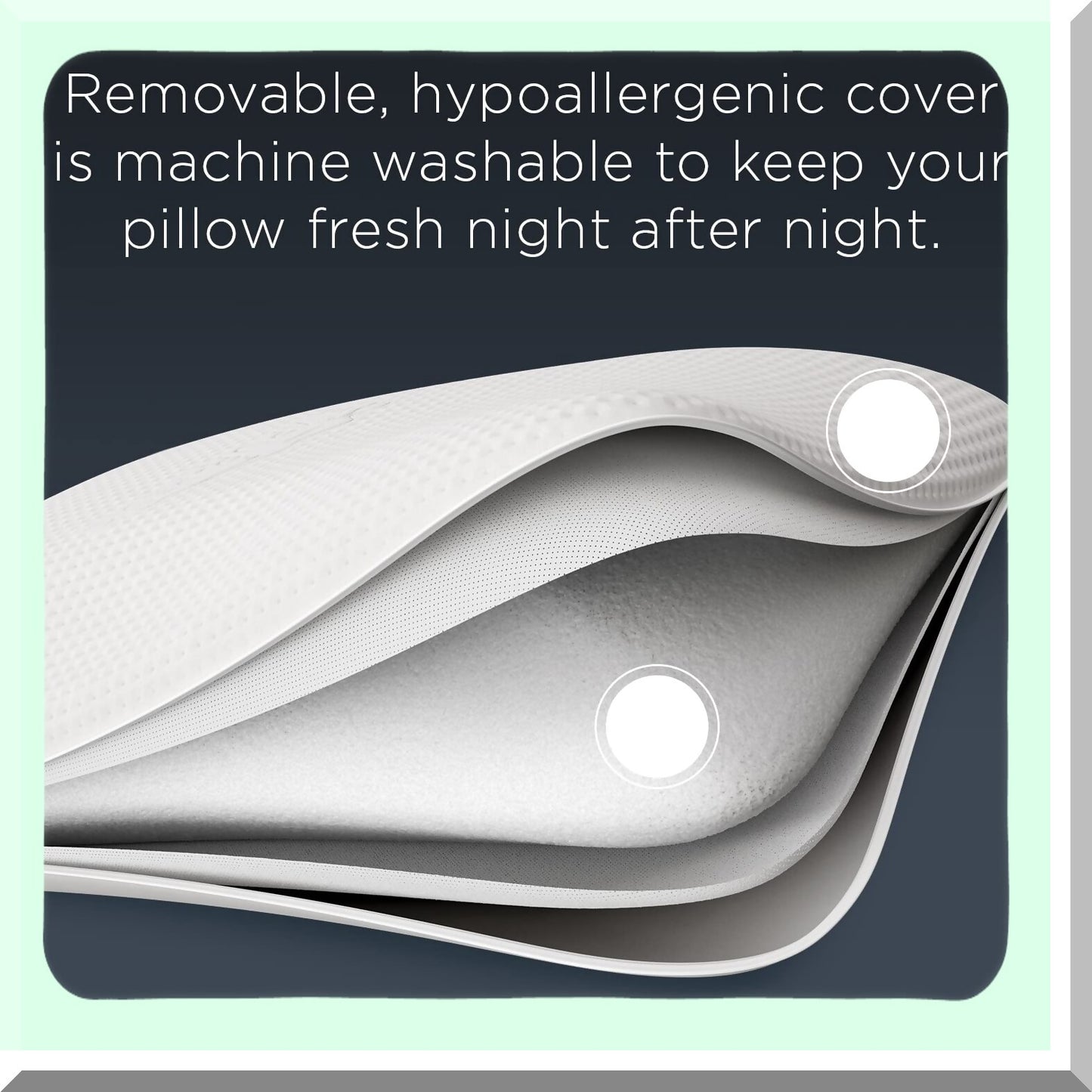 Luxury Cloud Comfort Pillow - Memory Foam Soft Feel, Standard Size, White Dream Symphony Support - Plush Cushion for Neck and Head Relaxation