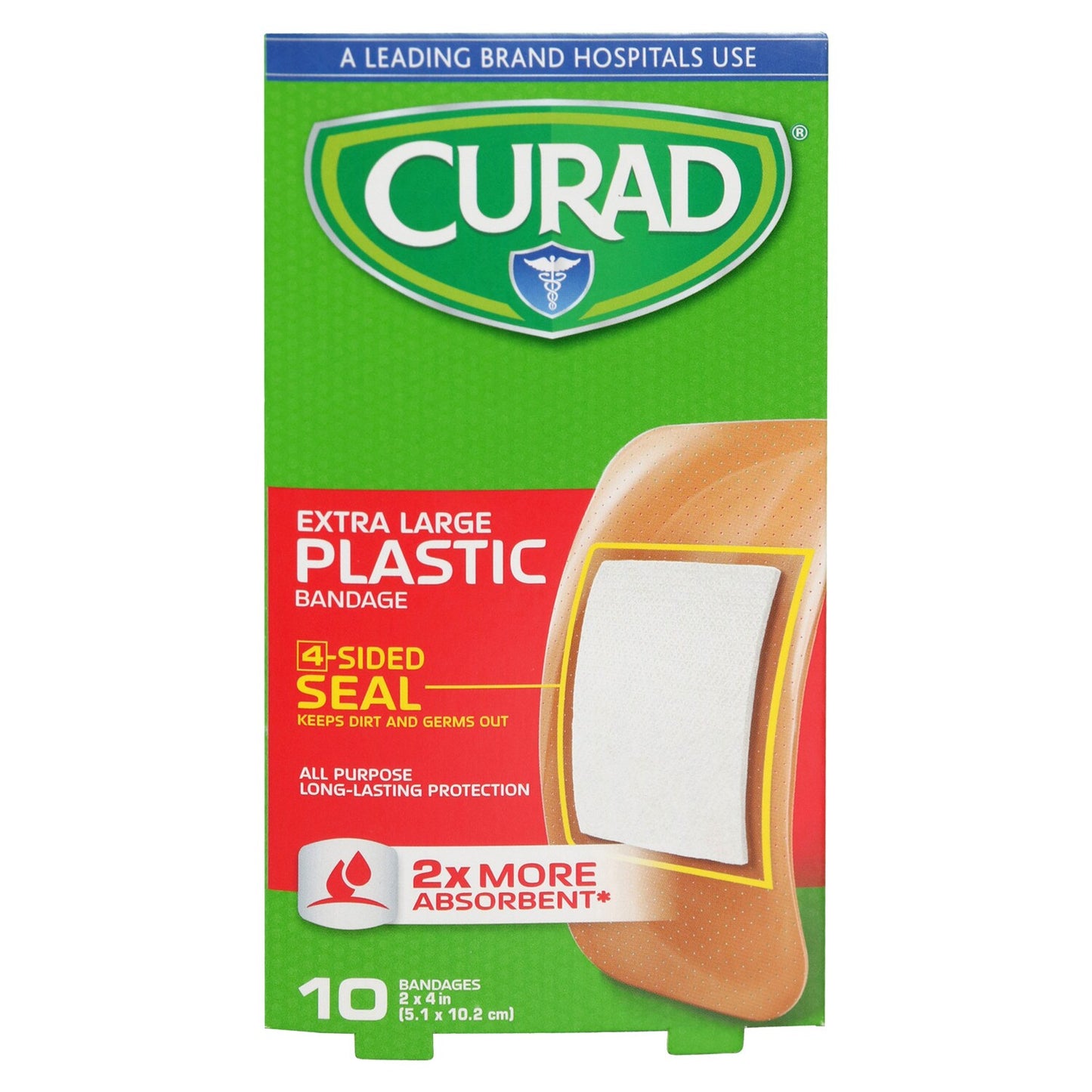 Curad Extra-Large Plastic Bandages, 10-ct. Boxes (Pack of 24)