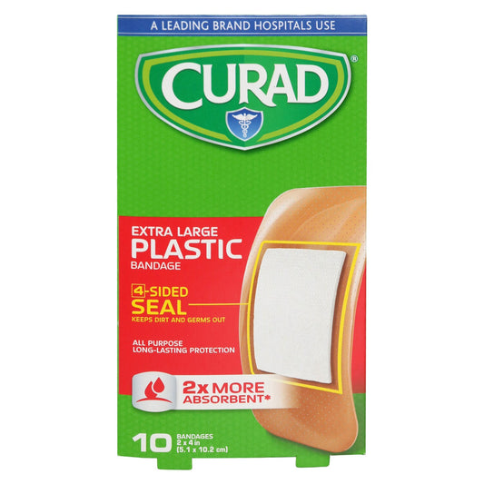 Curad Extra-Large Plastic Bandages, 10-ct. Boxes (Pack of 24)