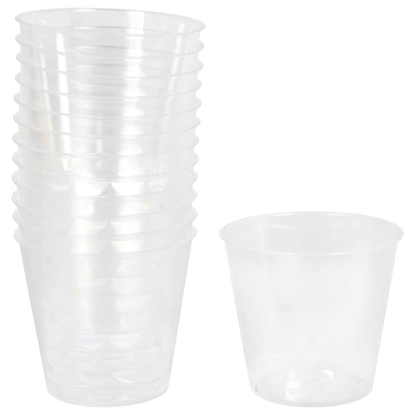 Clear Plastic Shot Glasses, 24-ct. Packs (Pack of 4)