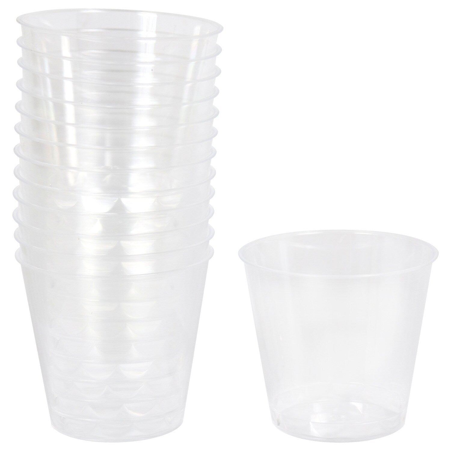 Clear Plastic Shot Glasses, 24-ct. Packs (Pack of 4)