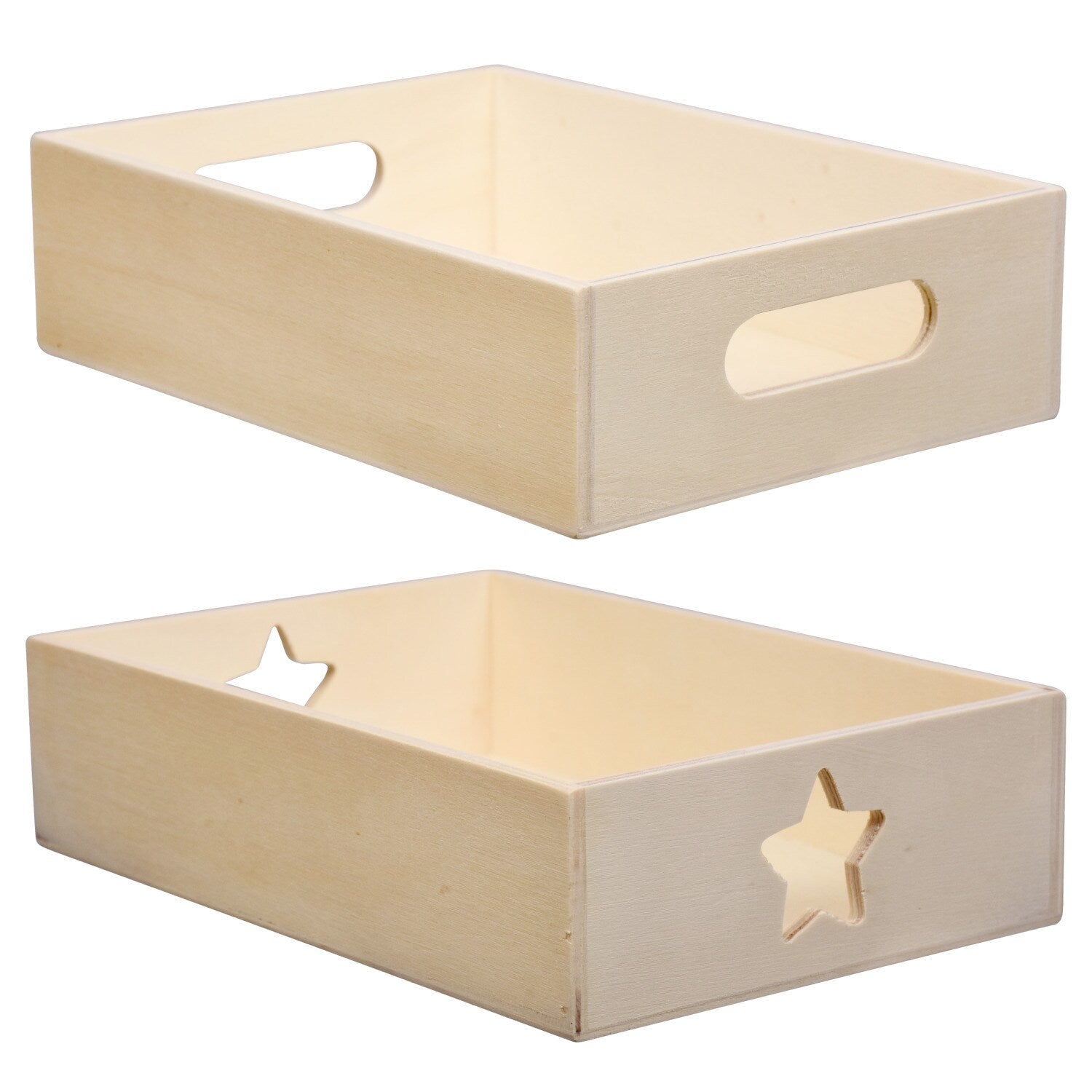 Crafter's Square Wooden Trays, 1.75x6.75x4.875 in. (Pack of 36)