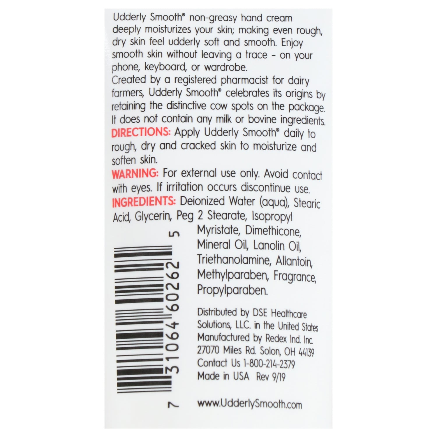 Udderly Smooth Hand Cream and Body Lotion, 2 oz. (Pack of 8)