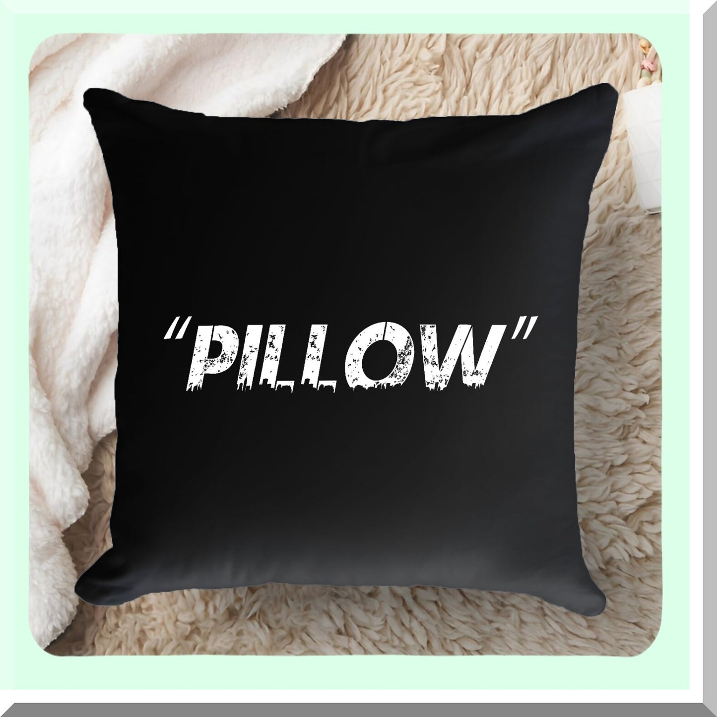Sneakerhead Hypebeast Quote Pillow Cover - Off Black Decorative Throw Cushion Case for Home Sofa Couch - Unique Room Decor 18"18"