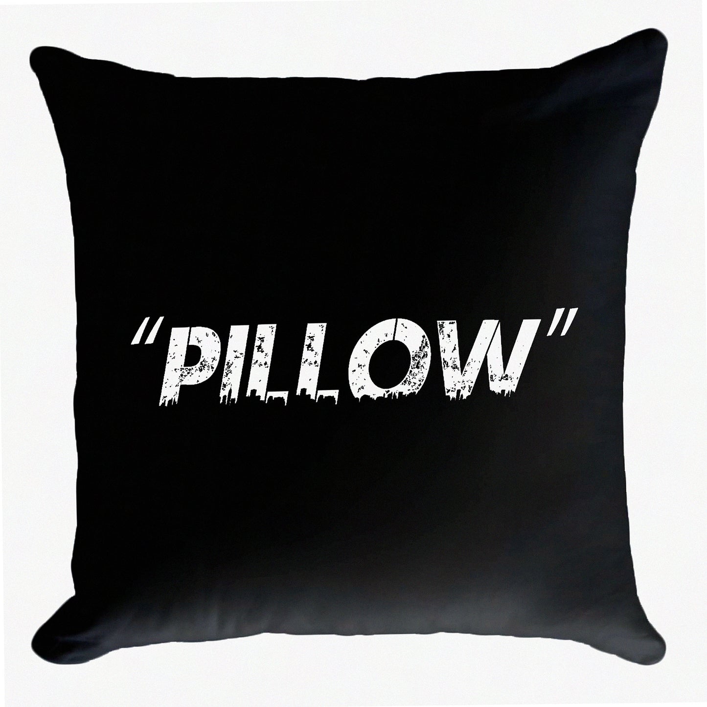 Sneakerhead Hypebeast Quote Pillow Cover - Off Black Decorative Throw Cushion Case for Home Sofa Couch - Unique Room Decor 18"18"