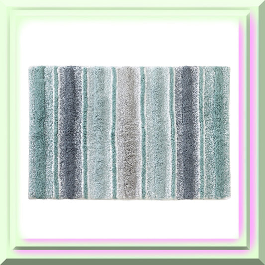 Water Stripe Rug 20" x 30" Teal