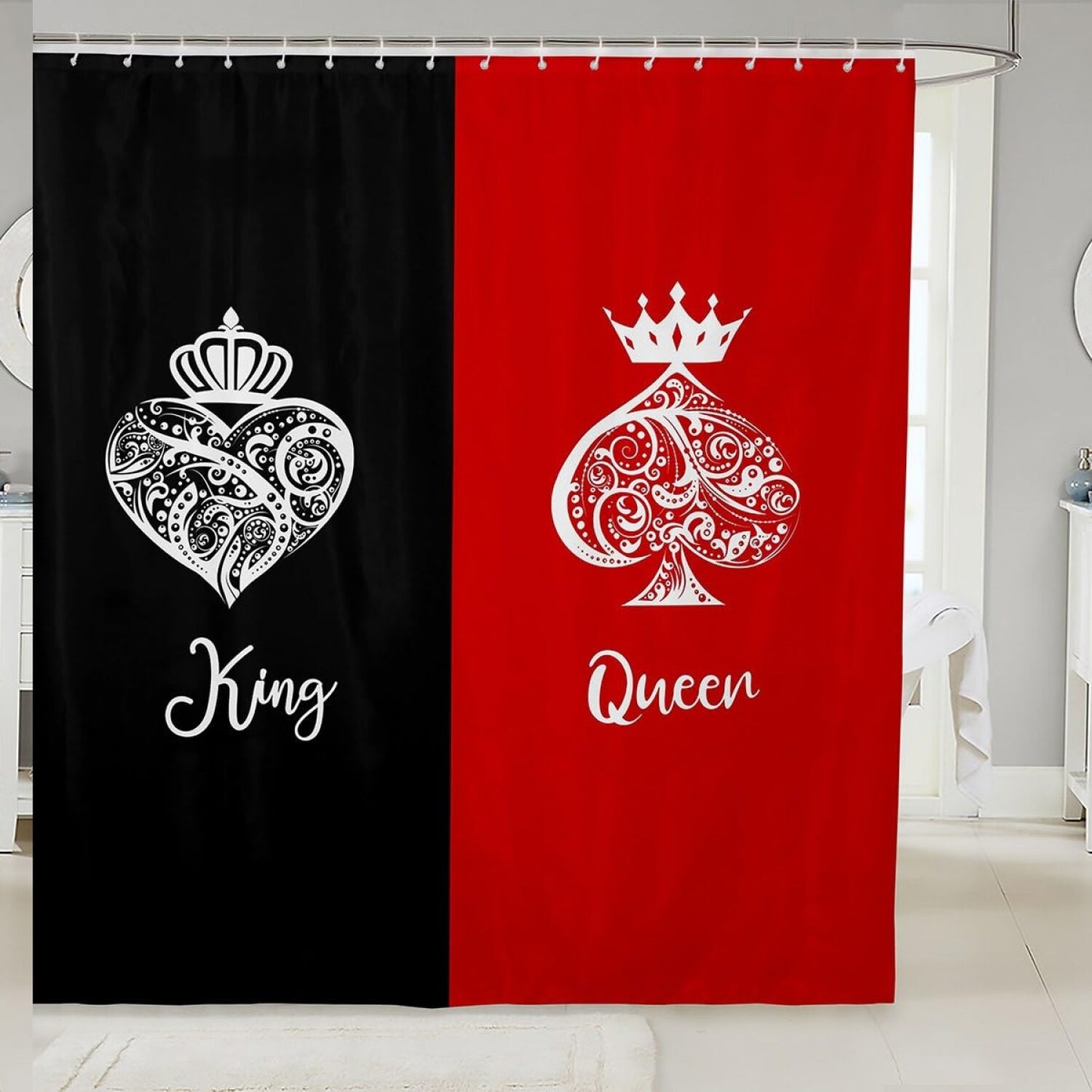 Couple Wedding Bathroom Shower Curtain 72x72
