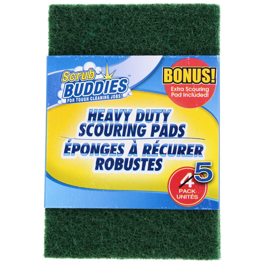 Scrub Buddies Heavy-Duty Scouring Pads, 5-ct. Packs (Pack of 24)