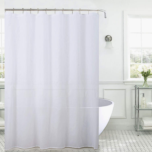 Waterproof Nylon Shower Curtain 72x72inch White