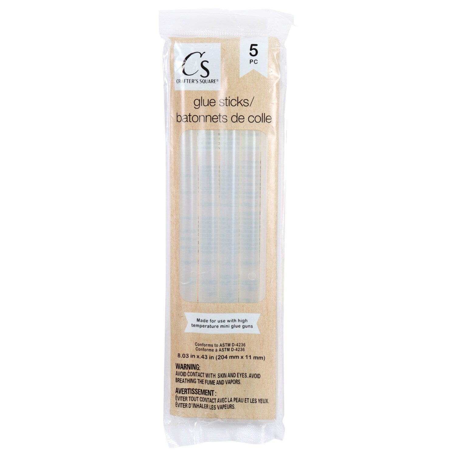 Crafter's Square Hot Glue Sticks, 5-ct. Packs (Pack of 3)