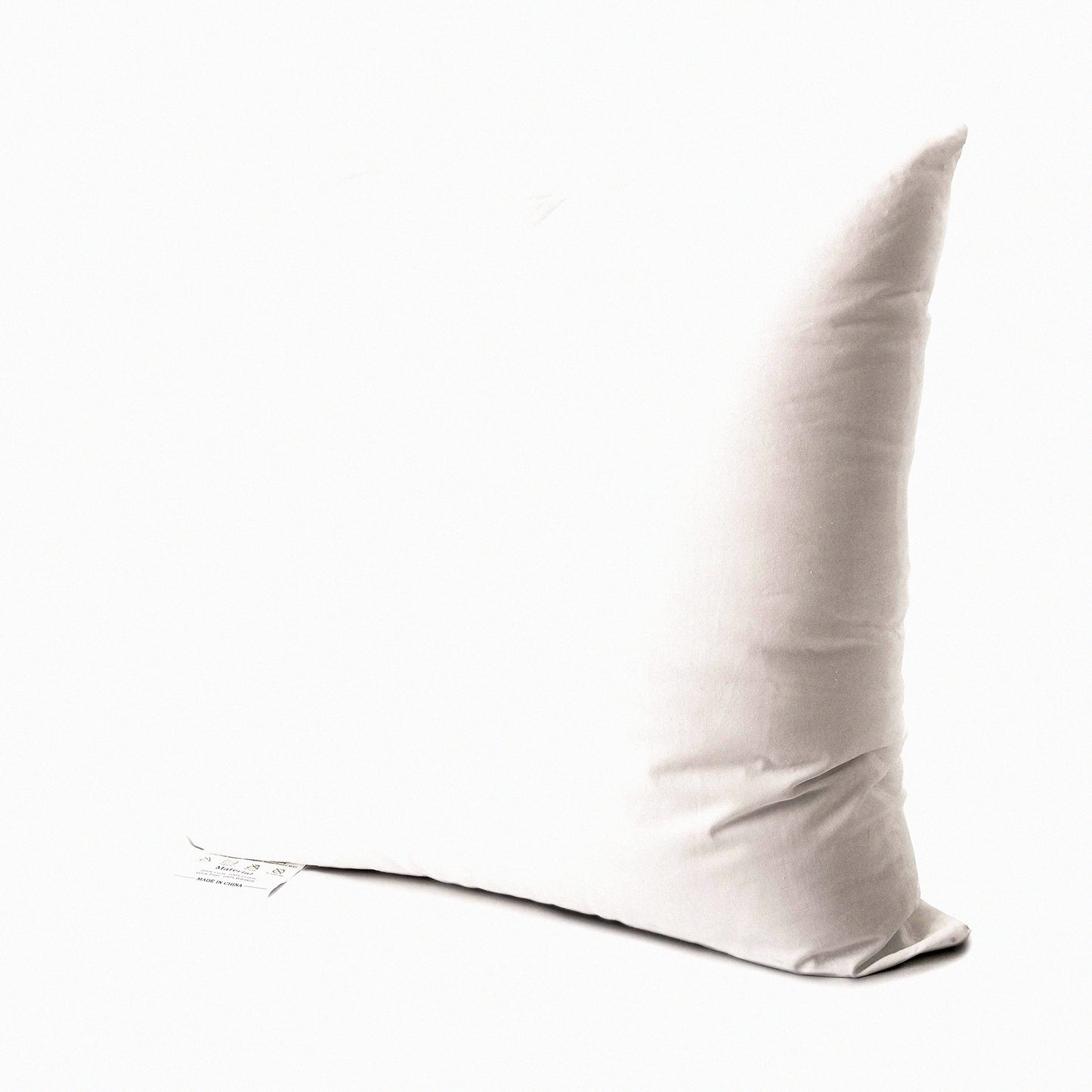 Plush Comfort Square Pillow Insert - Soft Fluffy Down Alternative Polyester Insert with Cotton Cover for Sofa, Couch, Bed, Car - White, 18x18