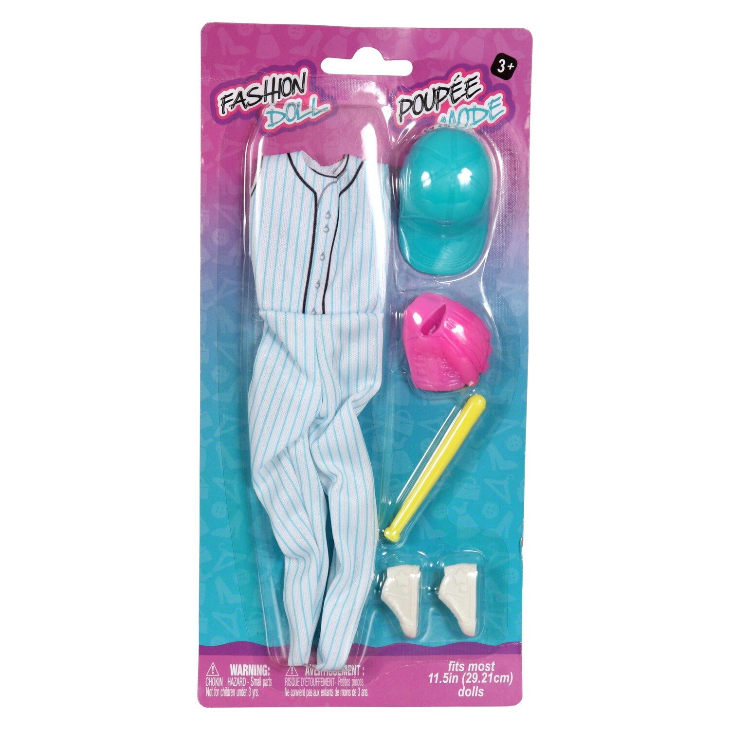 Fashion Doll Summer Sports Themed Clothes and Accessory Sets, 11-in. (Pack 36)