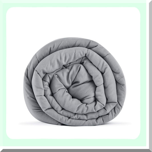 DreamEase Cotton Weighted Blanket 15lb 60x80 for Deep Sleep