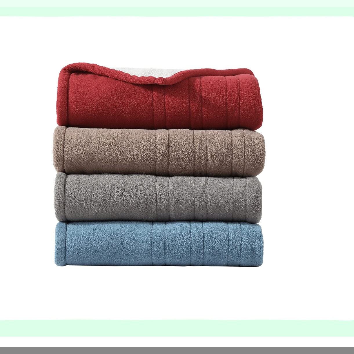 CozyWarm Sherpa Heated Throw - Ultra Soft Plush Fleece, 5 Heat Settings, Ash Gray
