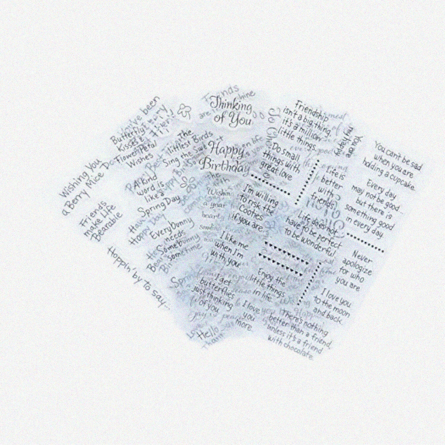 4pcs Clear Rubber Stamp Set for Card Making and Scrapbooking