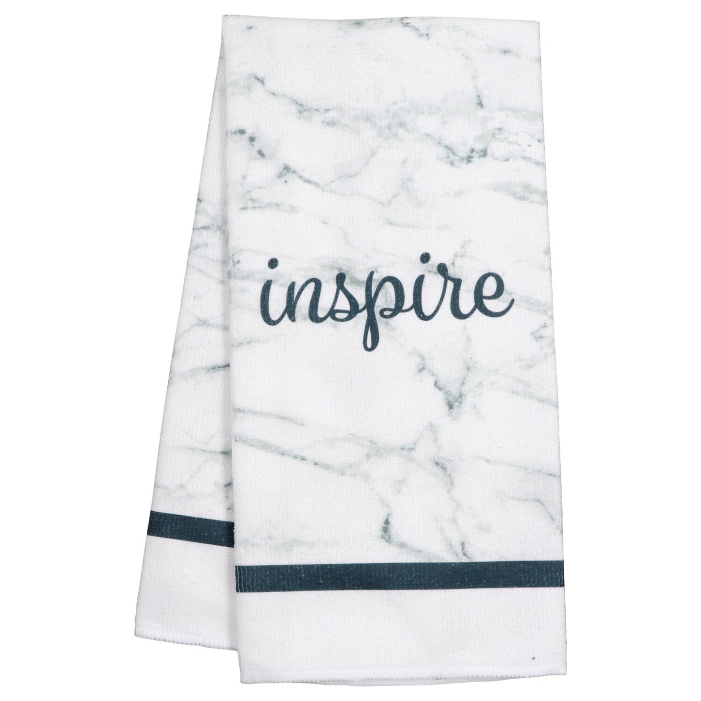 Marble Patterned Sentiment Kitchen Towels, 15x25-in. (Pack of 24)