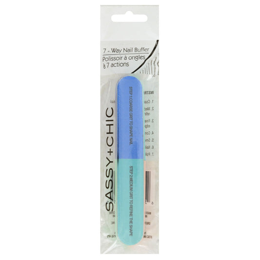Sassy+Chic 7-Way Nail Buffers, 5.5x0.875 in. (Pack of 36)