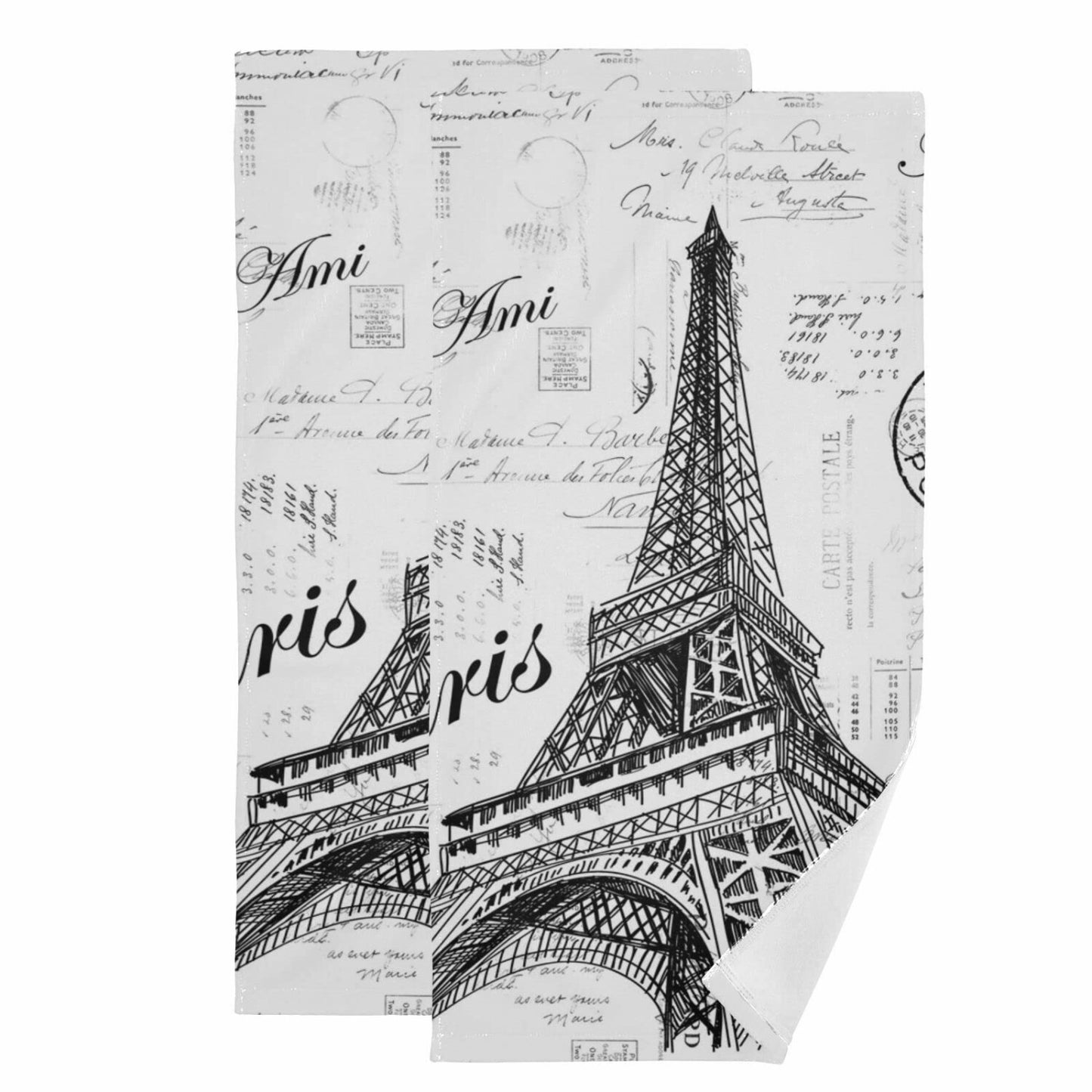 Paris Eiffel Tower Towel Set of 2