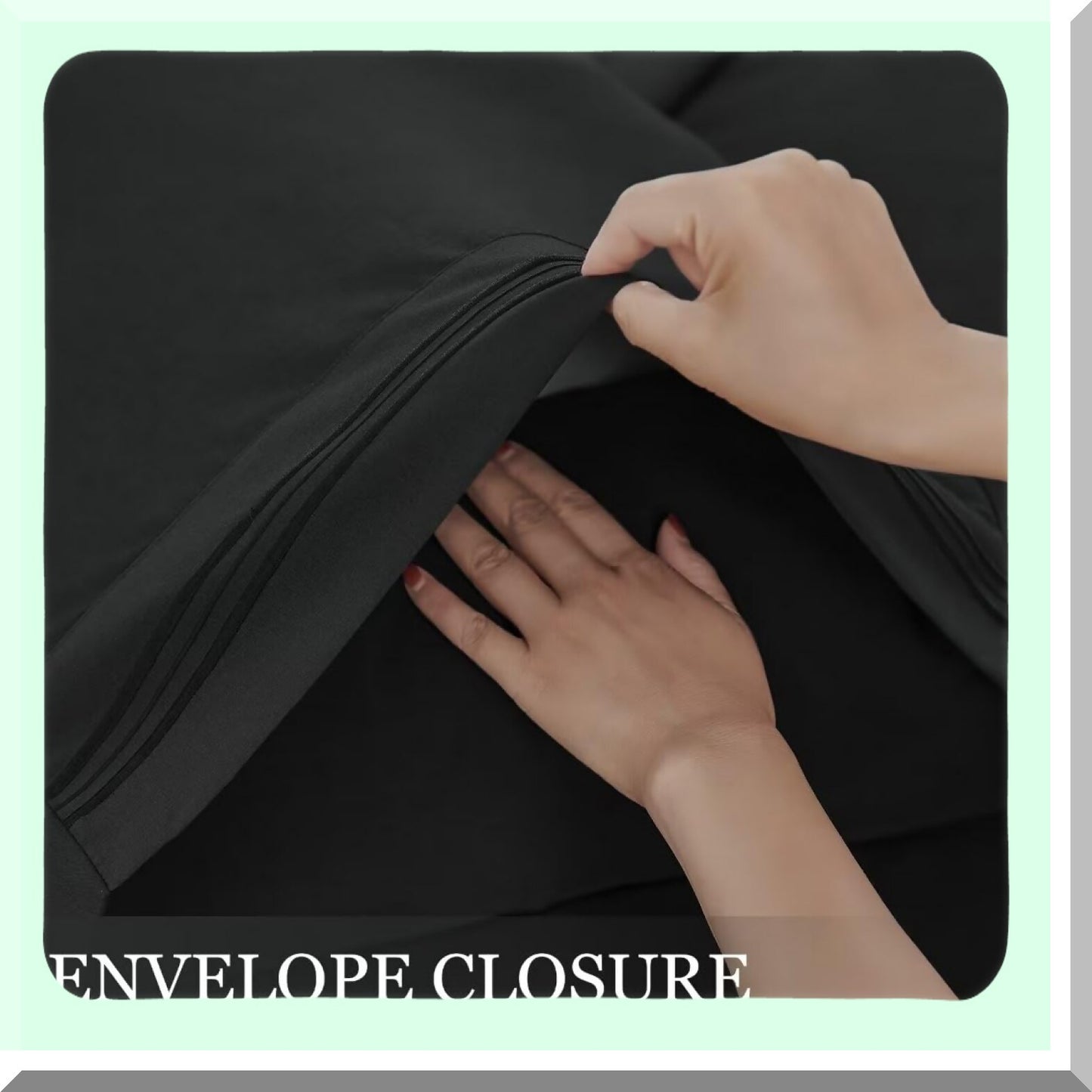 Luxury Black Queen Bedding Set - Deep Pocket Microfiber Sheets & Pillowcases - Hotel Style Cooling Bedsheet Collection - Soft 4 Piece Ensemble