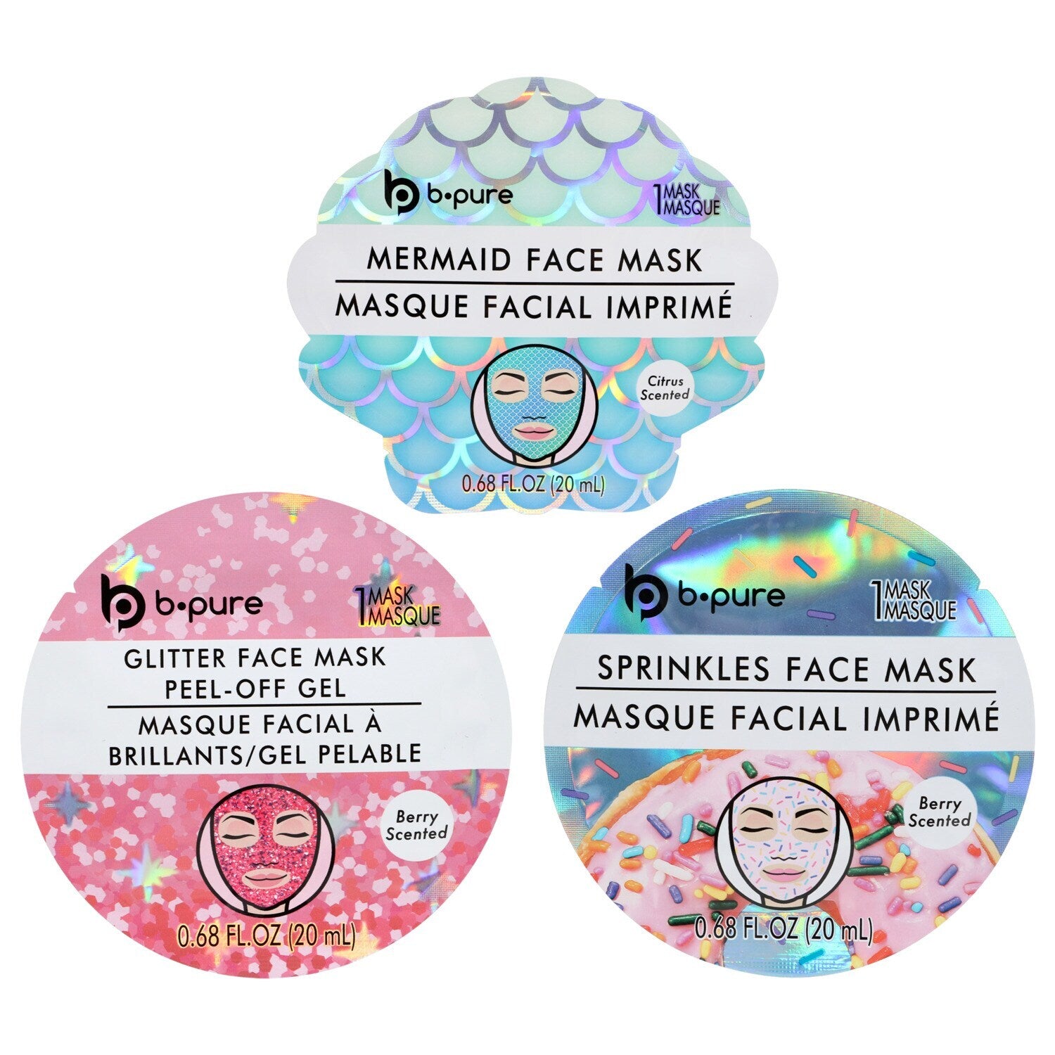 b-pure Mermaid Masks (Pack of 18)