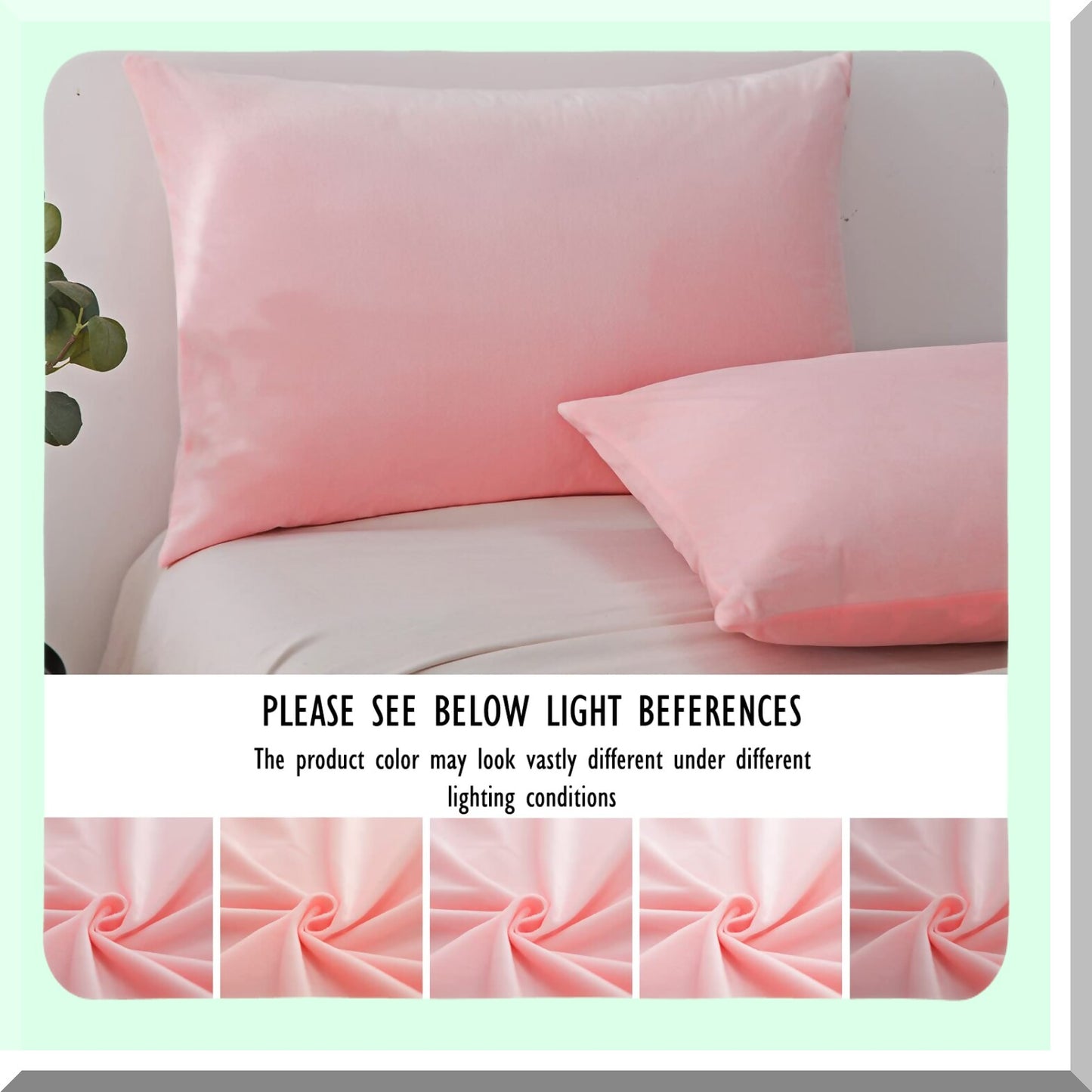 Luxury Velvet Zippered Pillowcase Set - Super Soft Cozy Flannel Pillow Cases - 2 Pack Standard Size with Zipper Closure - Pink - 20x26 Inches