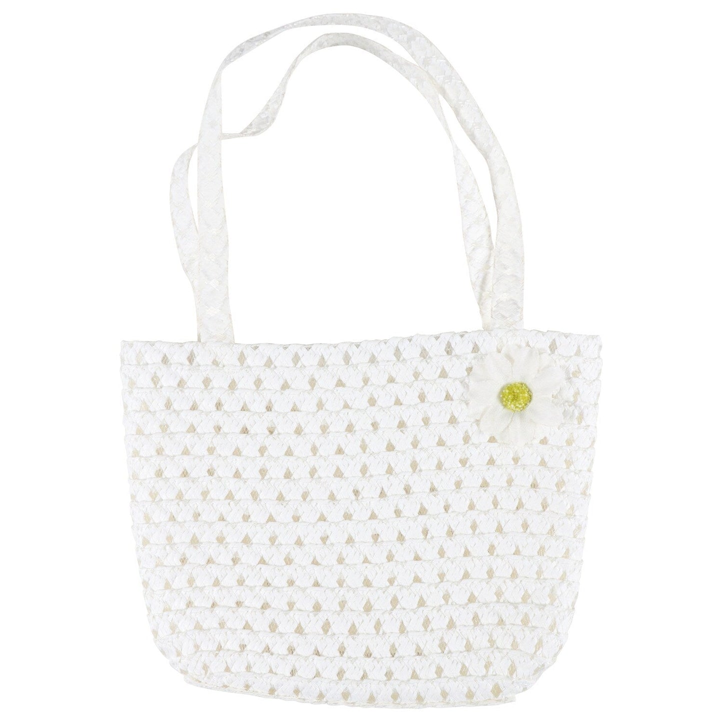 Straw Paper Hand Bags with Flowers (Pack of 36)